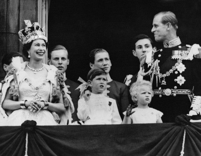 The crowning of Queen Elizabeth
