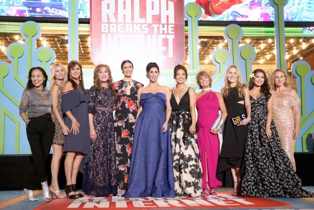 Les acteurs de la voix d'une princesse Disney se réunissent à Hollywood pour la première mondiale du film 'Ralph Breaks the Internet' à Hollywood le 5 novembre