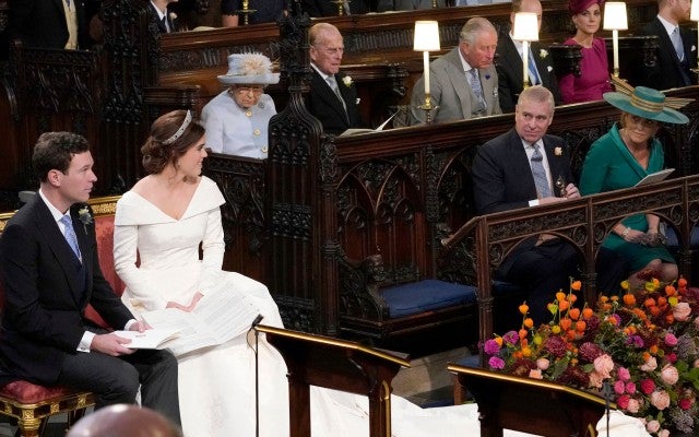Princess Eugenie and Parents at her Marriage 