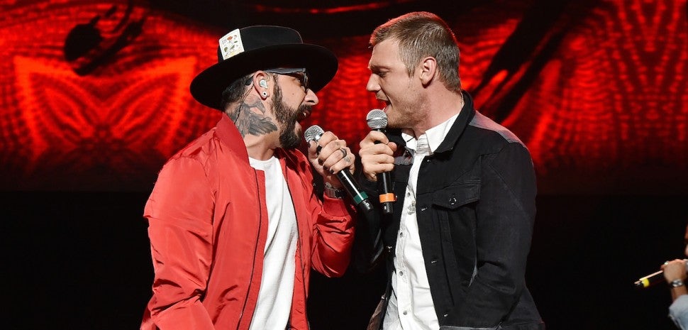 funny  funny news Nick Carter and AJ McLean