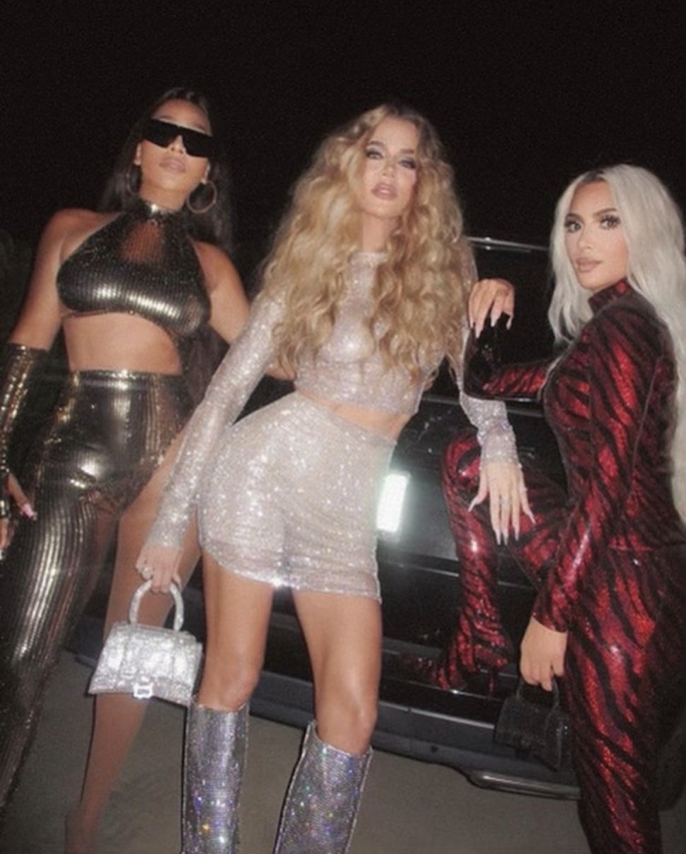 La La, Khloe Kardashian and Kim Kardashian at Beyonce's Birthday Party 2022