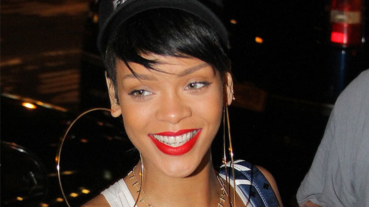 Check Out Rihanna's Ridiculously Huge Earrings Entertainment Tonight