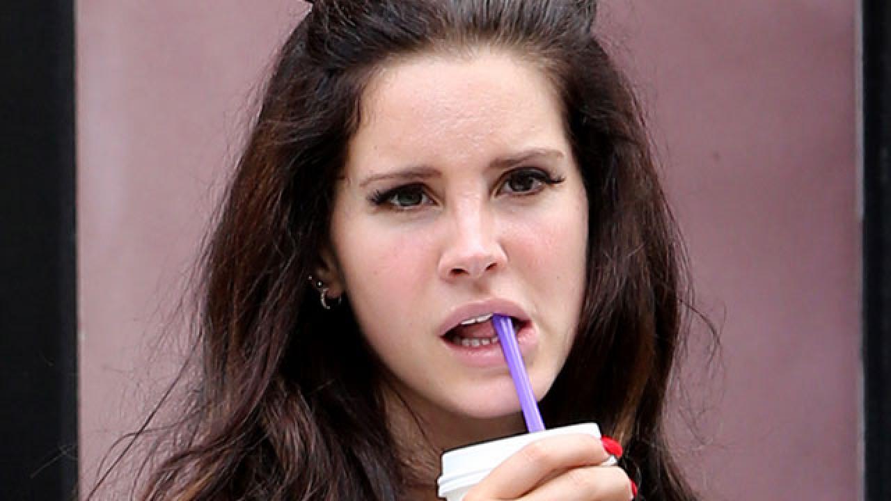 Lana Del Rey Drinks From A Straw Like Someone Having A Deep