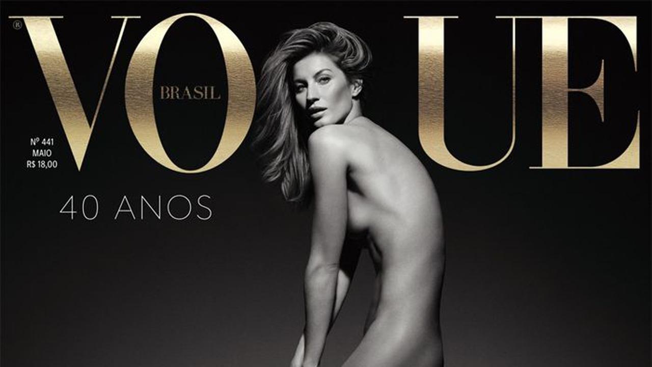 Gisele Bundchen poses NAKED on the cover of VOGUE Brasil 