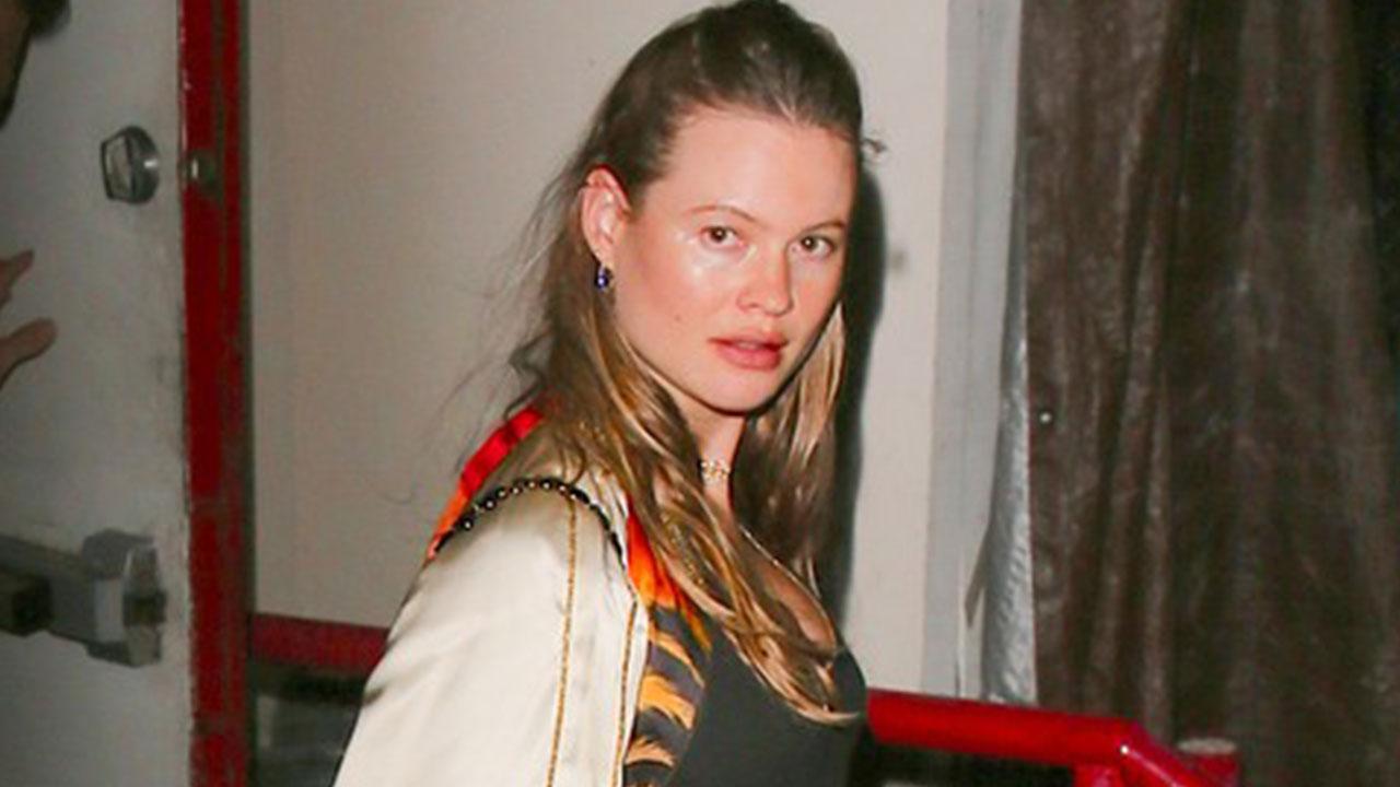 Behati Prinsloo Looks Ready to Pop During Dinner Date With 