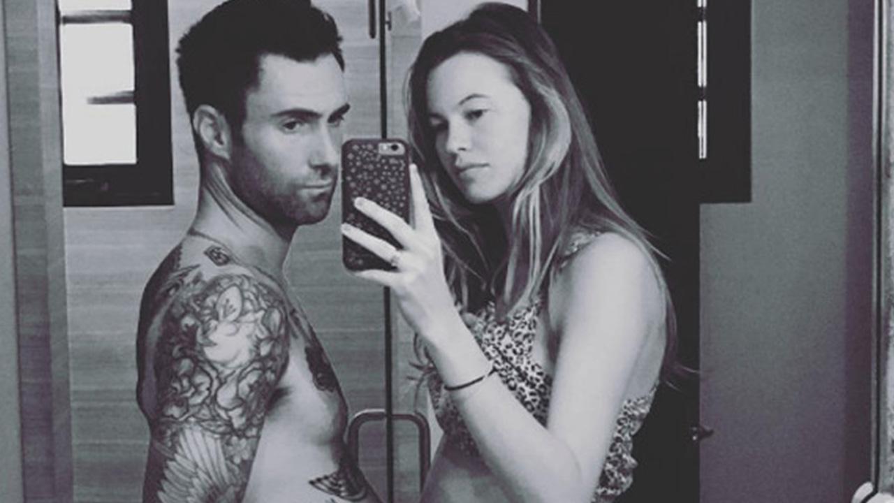 adam levine and behati prinsloo share first photo of their