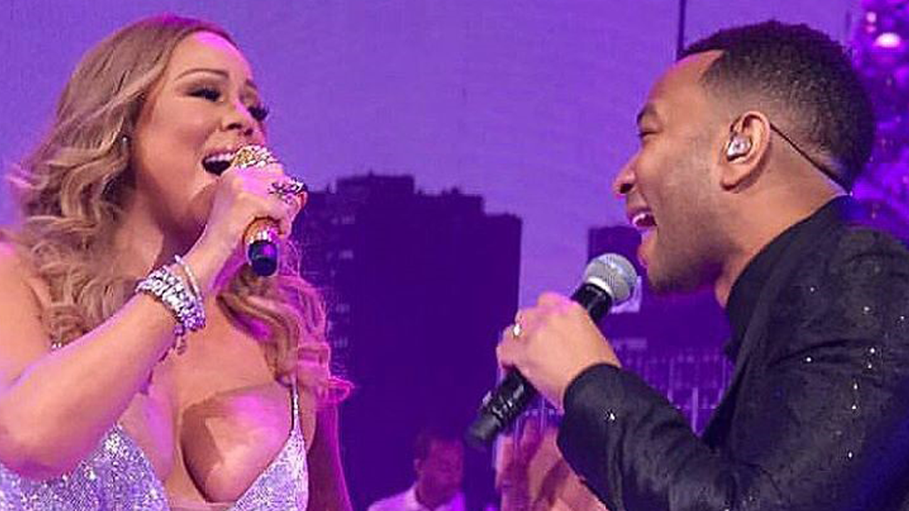 John Legend Makes a Surprise Appearance at Mariah Carey's NYC Concert: Watch! | Entertainment ...