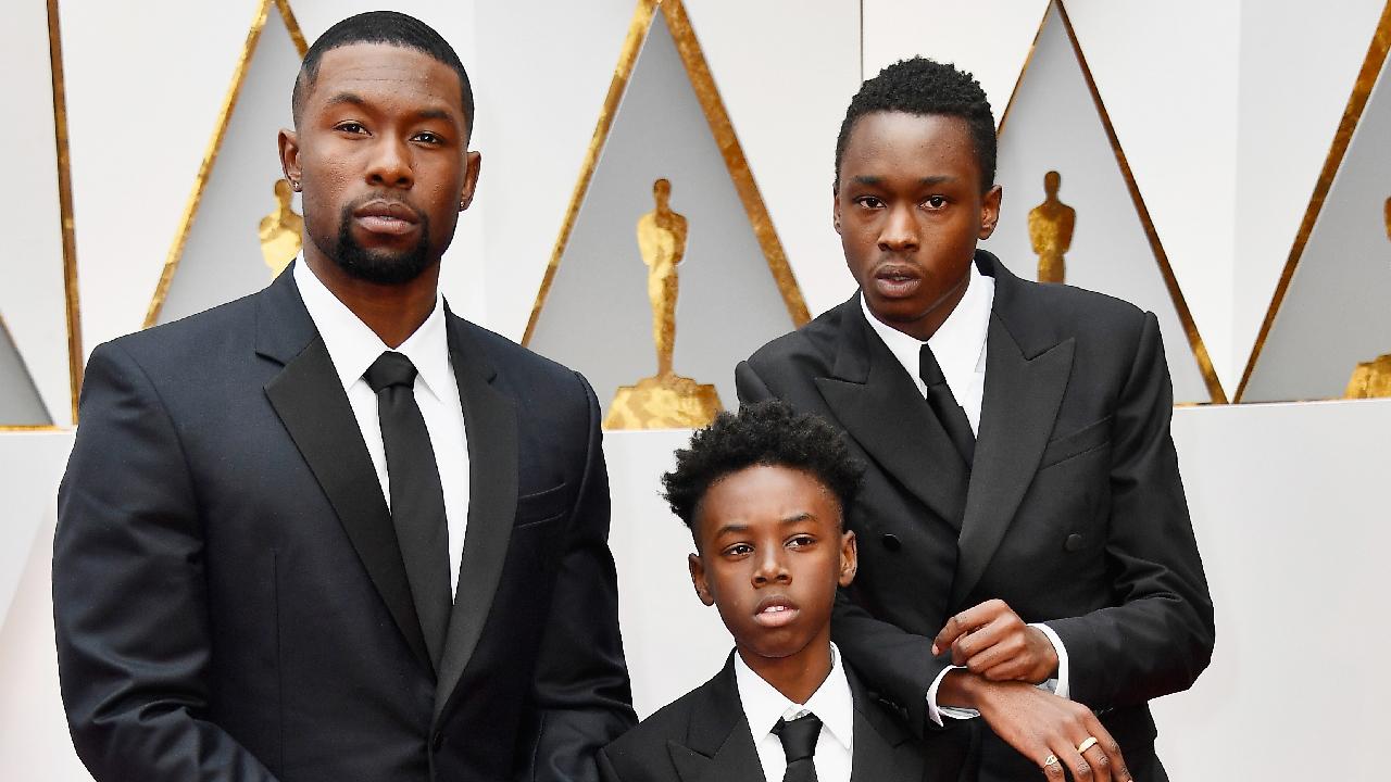 EXCLUSIVE All 3 Generations Of Moonlight s Chiron Walk The Oscars Red EXCLUSIVE All 3 Generations Of Moonlight s Chiron Walk The Oscars Red