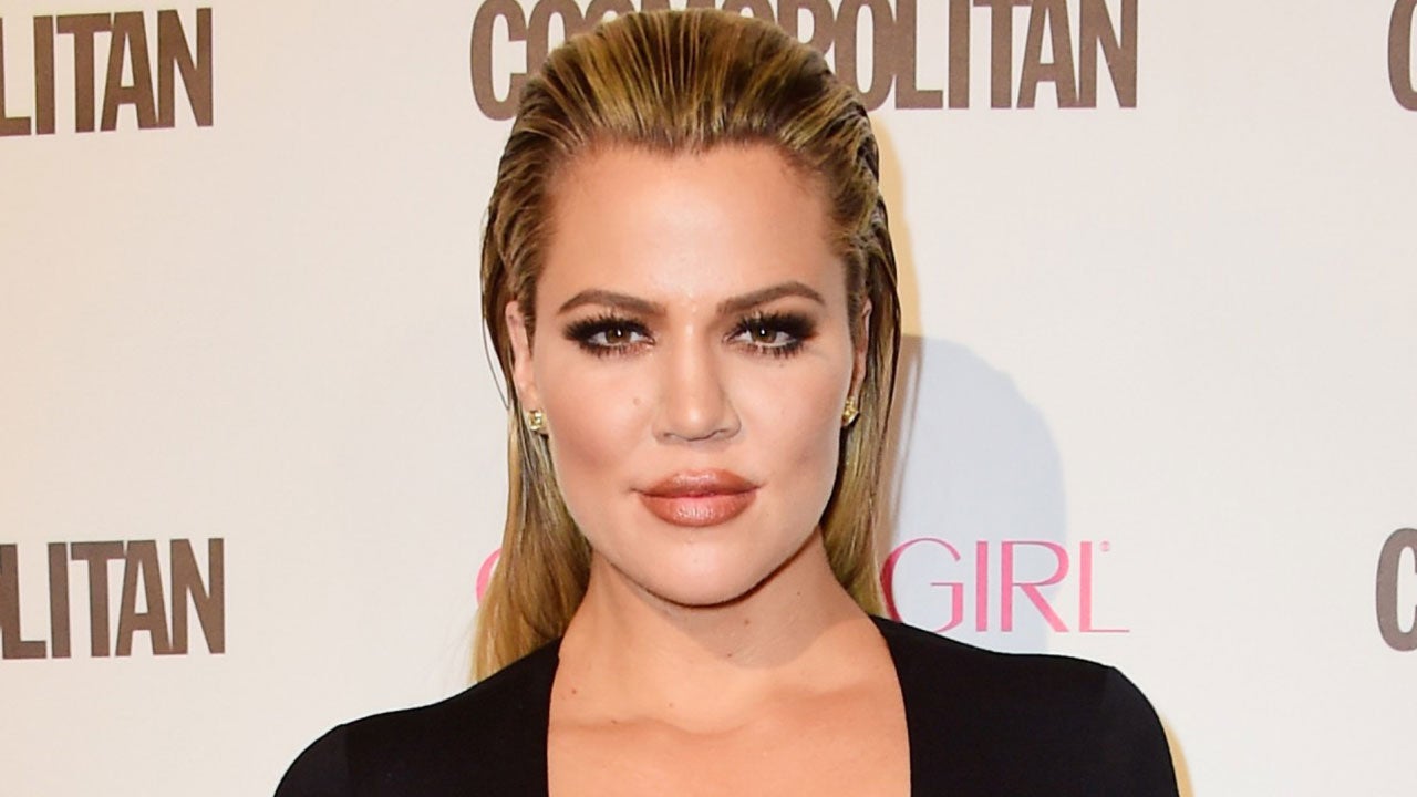 Khloe Kardashian Poses in a Sports Bra on Snapchat at 9 Months Pregnant