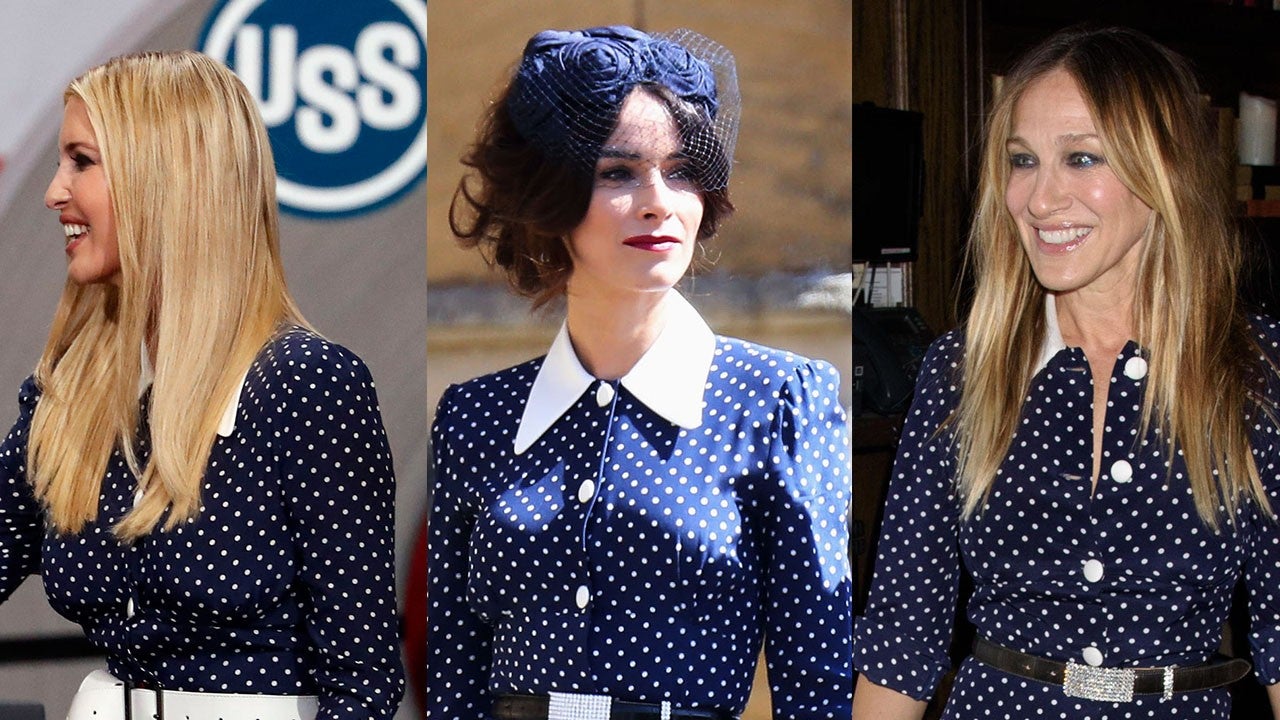 Celebrities Cant Stop Wearing This Polka Dot Midi Dress See It On 