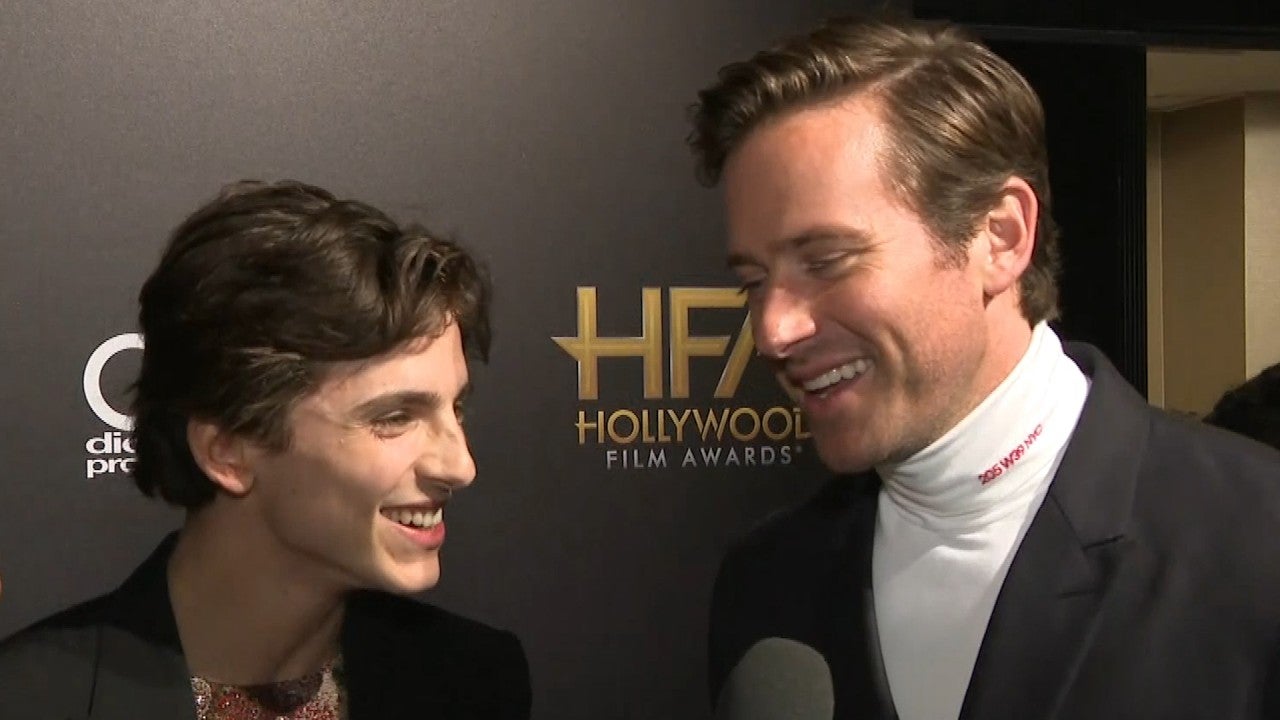 Armie Hammer And Timothee Chalamet Talk Call Me By Your Name 2 Exclusive Entertainment Tonight