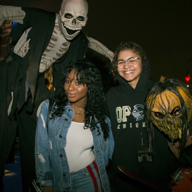 Normani Kordei and Zendaya at Halloween Horror Nights