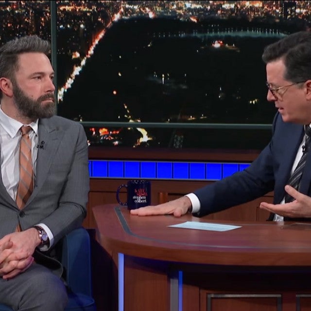 Ben Affleck talks to Stephen Colbert