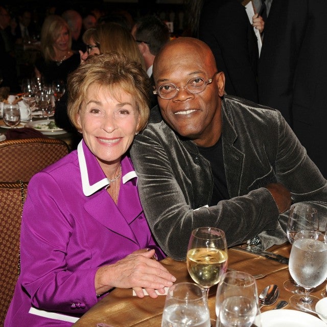 Judge Judy and Samuel L. Jackson in 2012