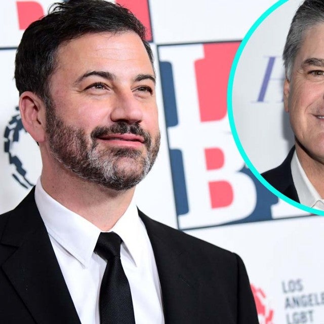 Jimmy Kimmel with Sean Hannity (Inset)