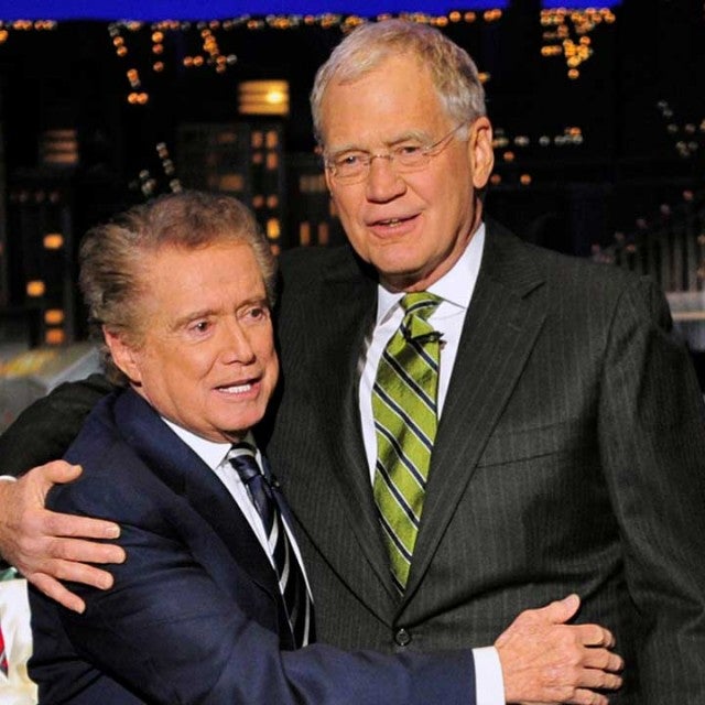 Regis Philbin and David Letterman