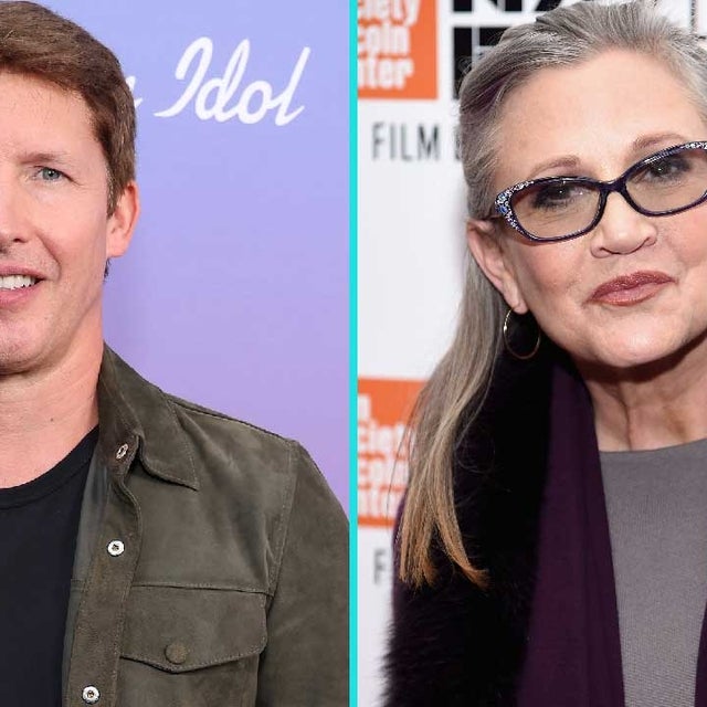 James Blunt and Carrie Fisher