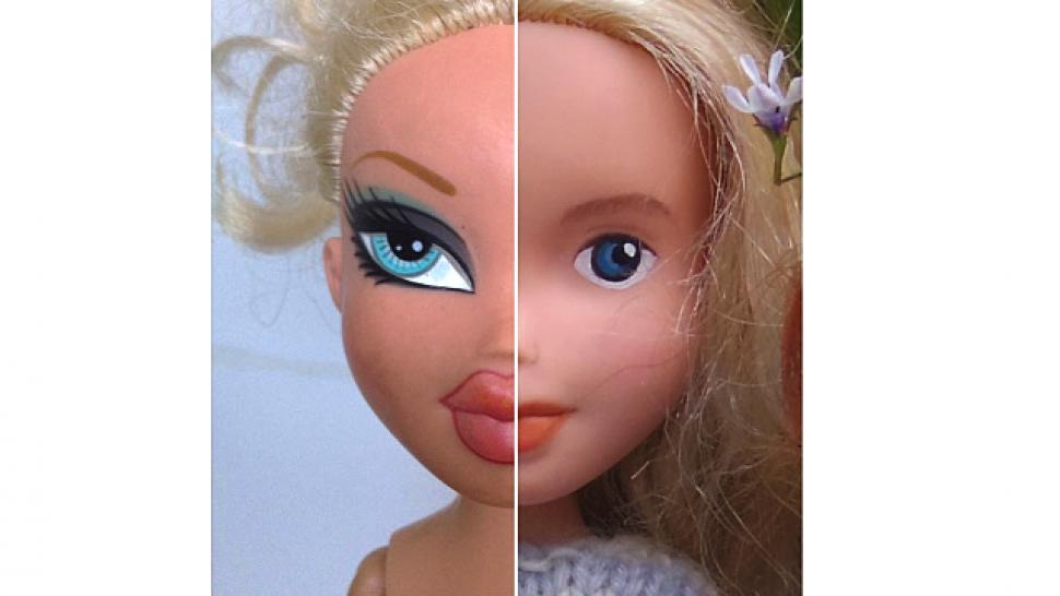 An Artist Is Giving Bratz Dolls Drastic Make Unders To