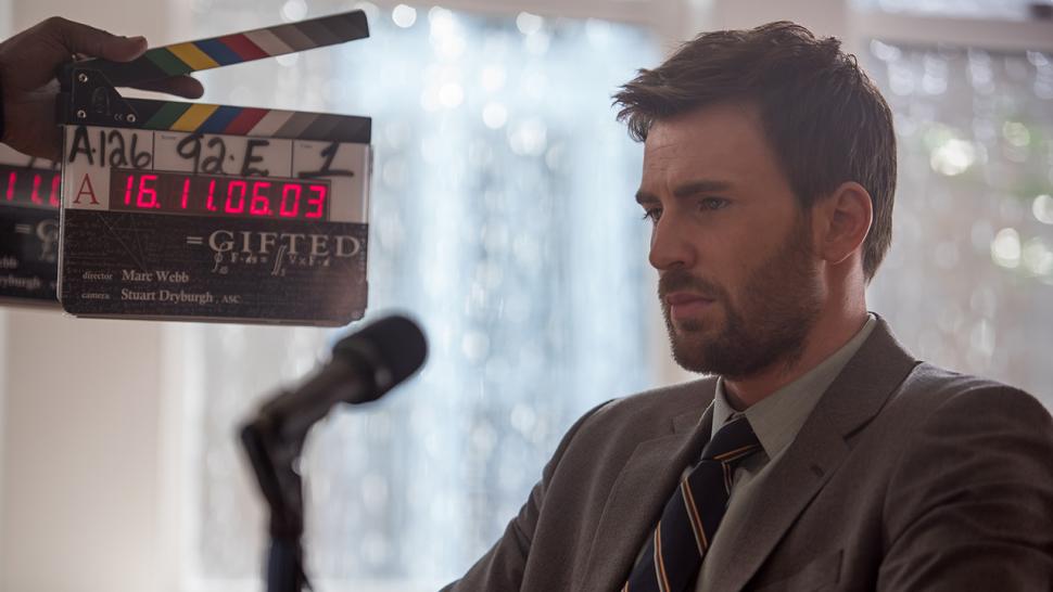 EXCLUSIVE Chris Evans Is Bearded and Brooding in BehindtheScenes Pics From 'Gifted