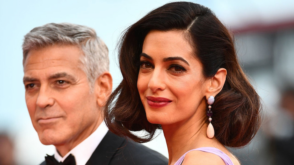 Amal Clooney and George Clooney at Venice Film Festival