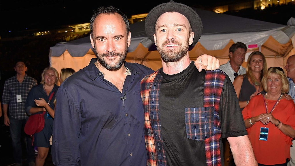 Dave Matthews and Justin Timberlake at A Concert for Charlottesville