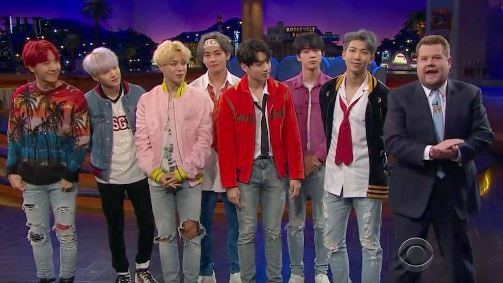 BTS joins James Corden on The Late Late Show