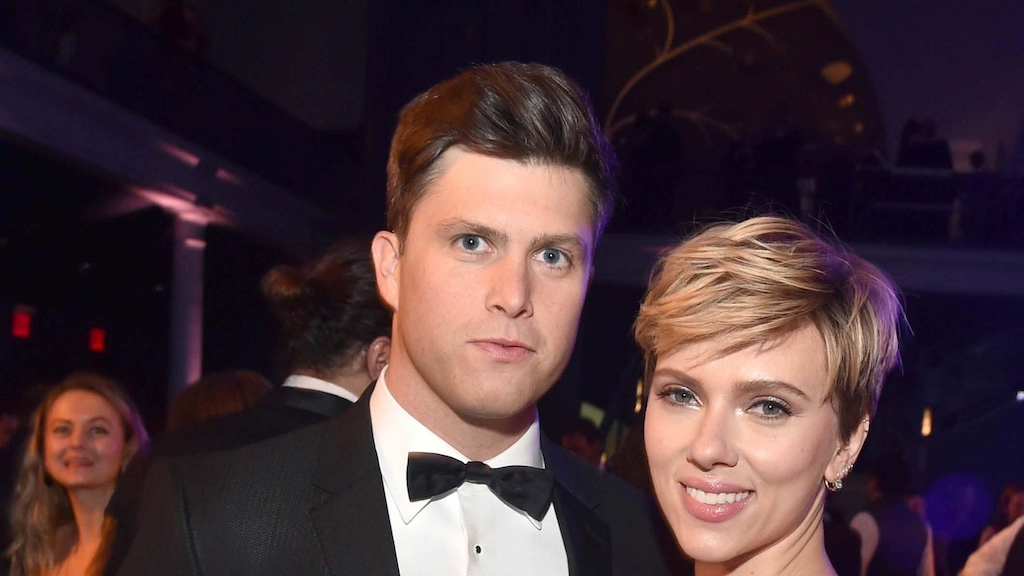 Colin Jost and Scarlett Johansson At the American Museum of Natural History Gala in New York City