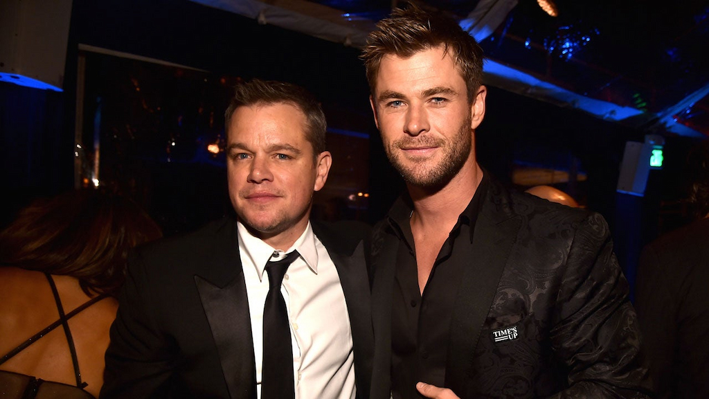 Matt Damon and Chris Hemsworth
