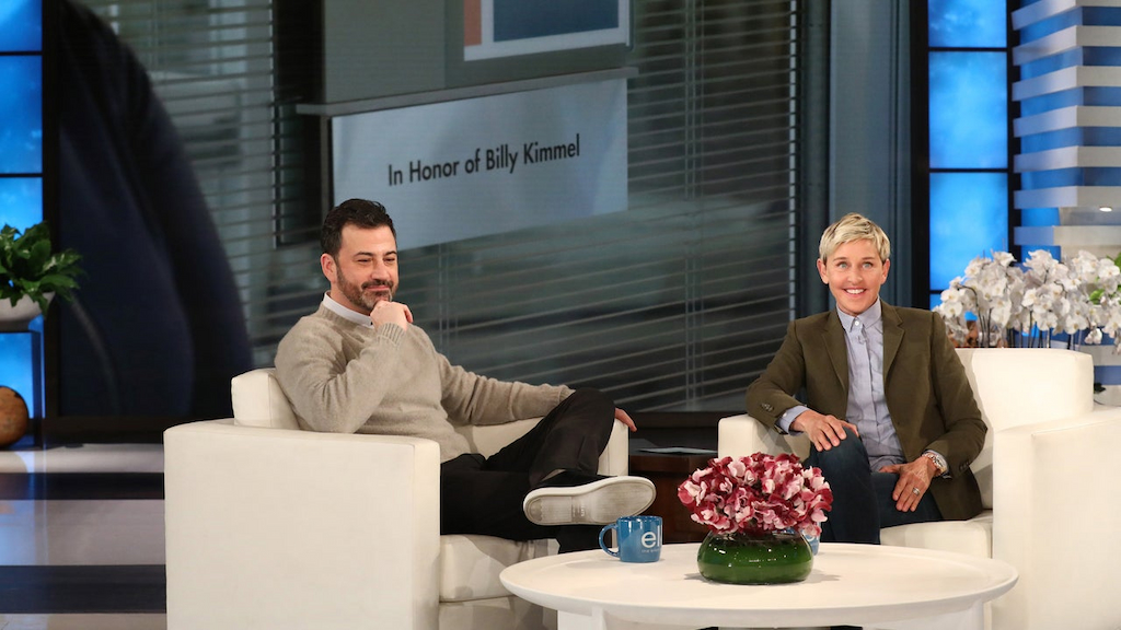 Jimmy Kimmel appears on 'The Ellen DeGeneres Show.'