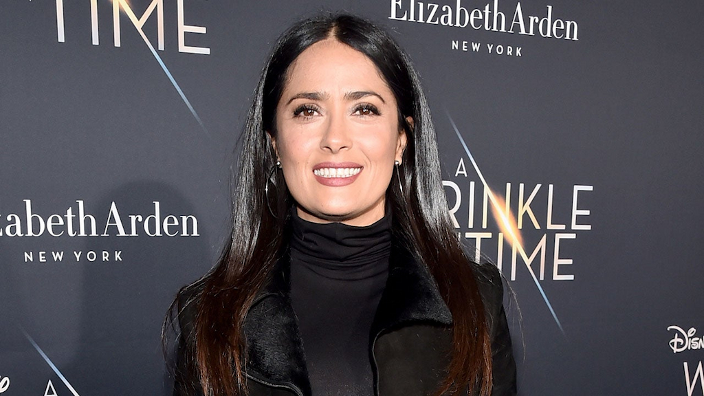 Salma Hayek at A Wrinkle in Time premiere