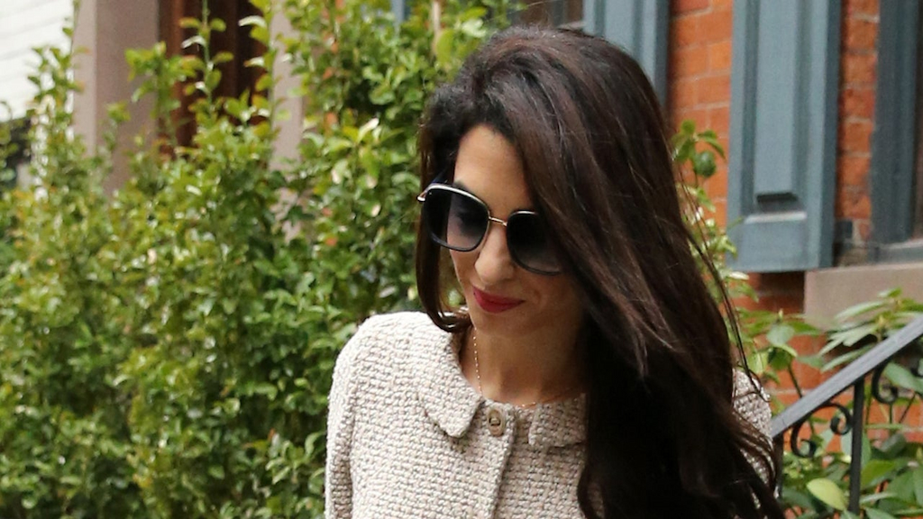 Amal Clooney steps out in NYC on March 29.