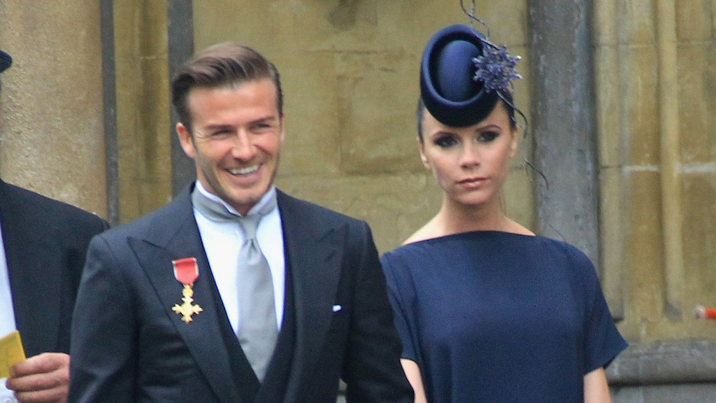 David Beckham Victoria Beckham Royal Wedding