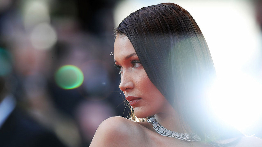 Bella Hadid at Cannes for Ash is the Purest White screening