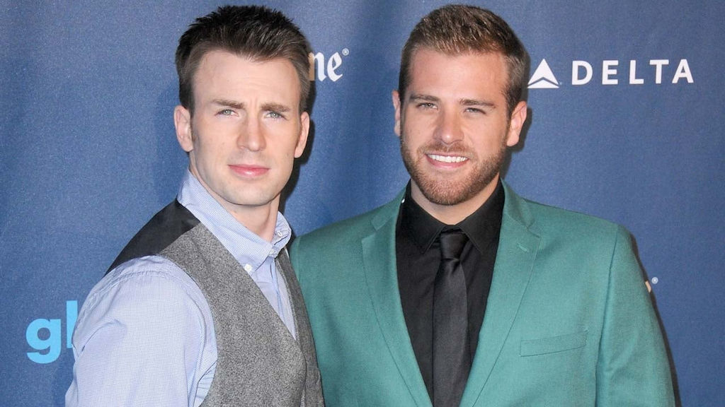 Chris Evans and his brother, actor Scott Evans
