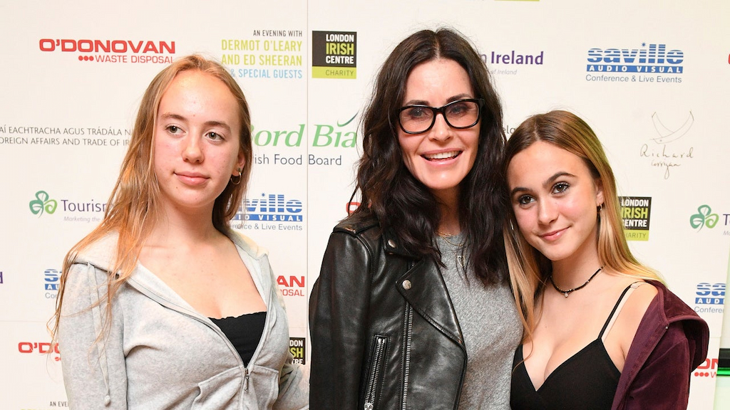 Courteney Cox and daughter Coco at an Ed Sheeran charity concert on June 19, 2018.
