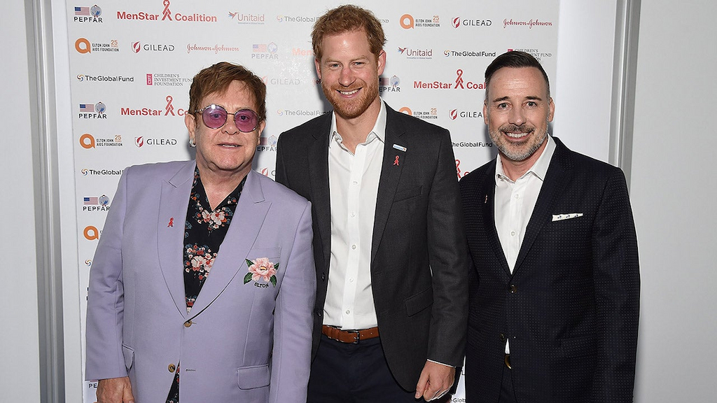 Elton John, Prince Harry, David Furnish