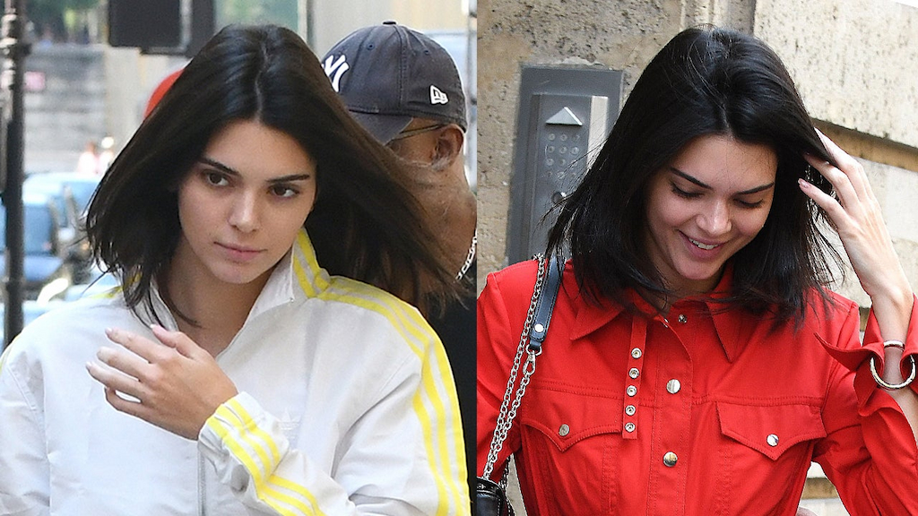 Kendall Jenner in Two Matching Sets Paris Outfits