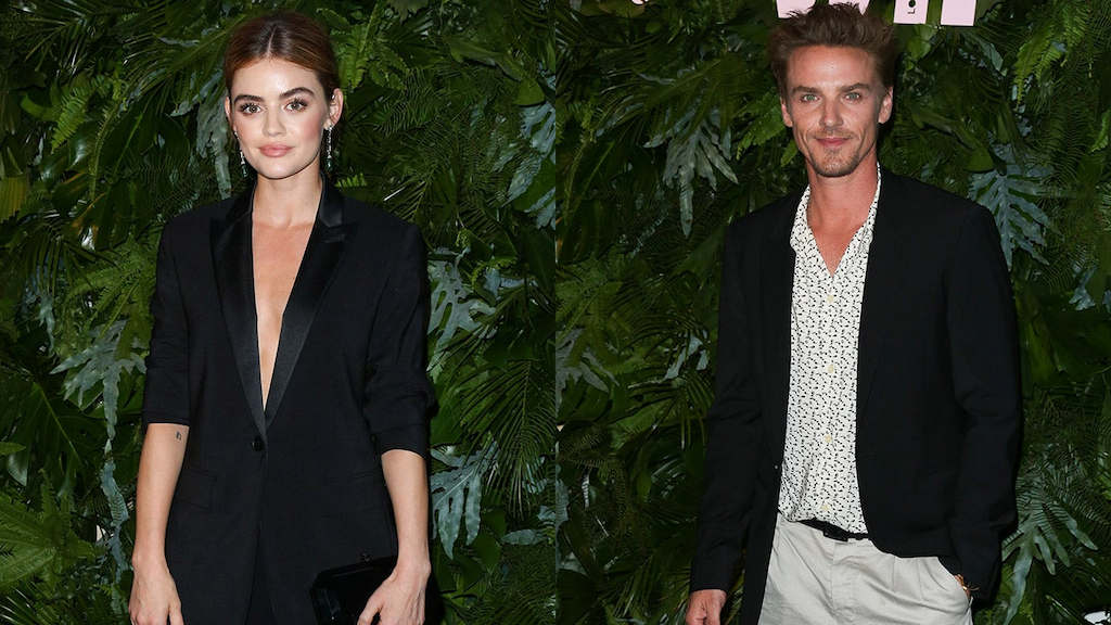 Lucy Hale and Riley Smith