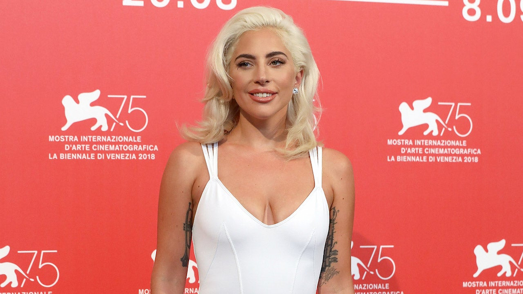 Lady Gaga Venice Film Festival in white Alaia dress