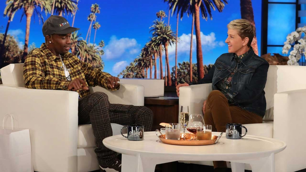Travis Scott sits down with Ellen DeGeneres