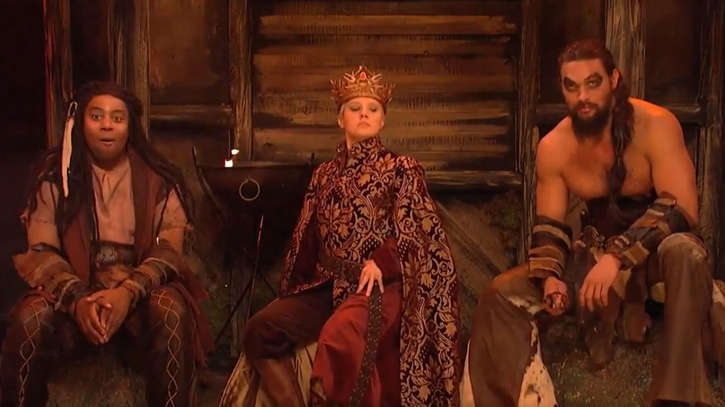 Jason Momoa as Khal Drogo on 'Saturday Night Live'