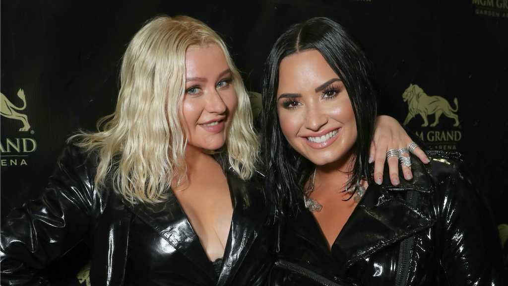Christina Aguilera and Demi Lovato
