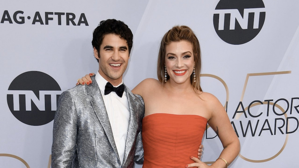 Darren Criss and Mia Swier at 25th Annual Screen Actors Guild Awards 