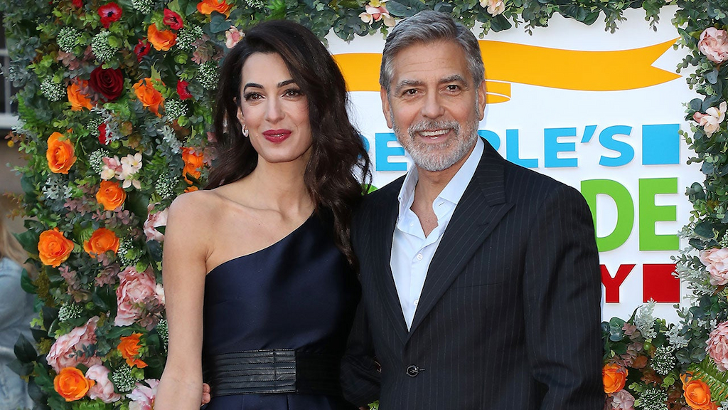 George Clooney and Amal Clooney at the People's Postcode Lottery Charity Gala