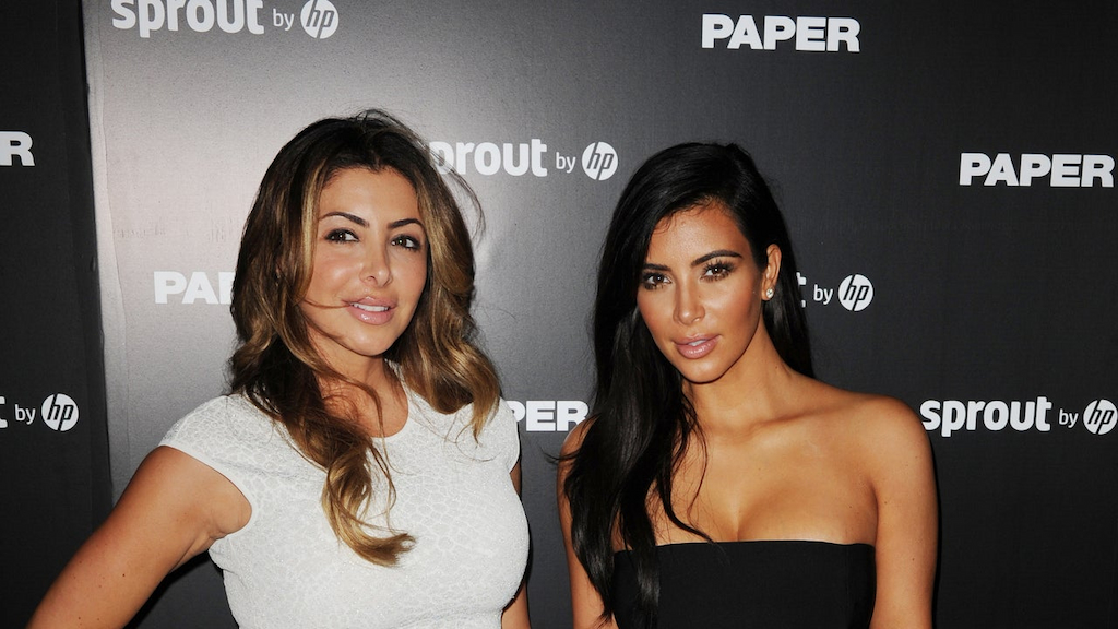 Larsa Pippen and Kim Kardashian attend Paper Magazine, Sprout By HP & DKNY Break The Internet Issue Release at 1111 Lincoln Road on December 4, 2014 in Miami, Florida. 