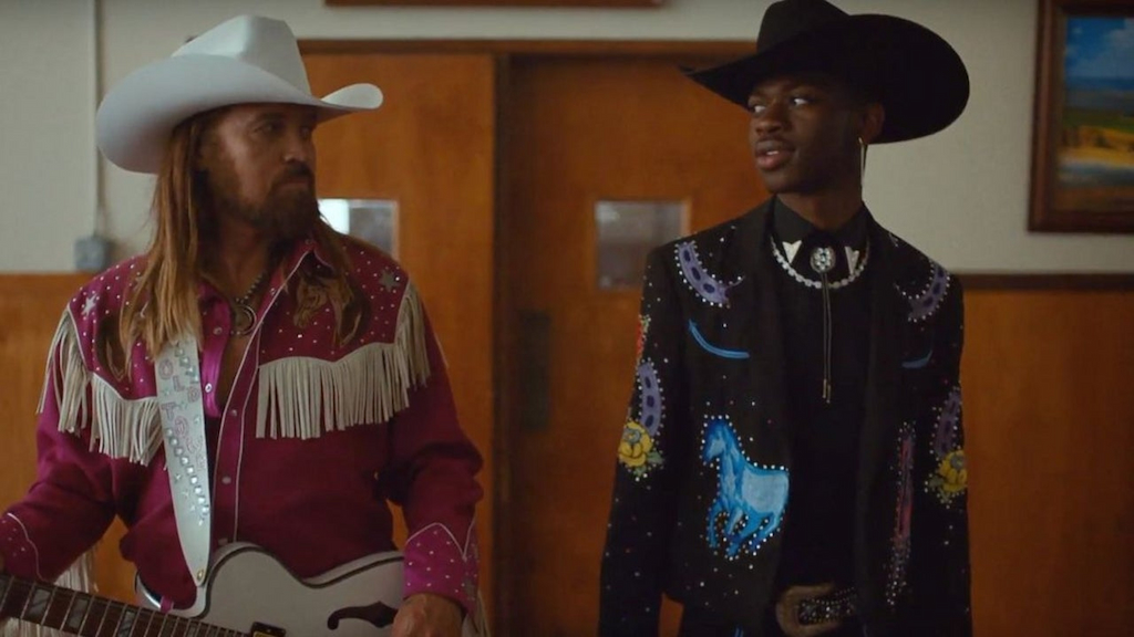 Billy Ray Cyrus and Lil Nas X in Old Town Road Video