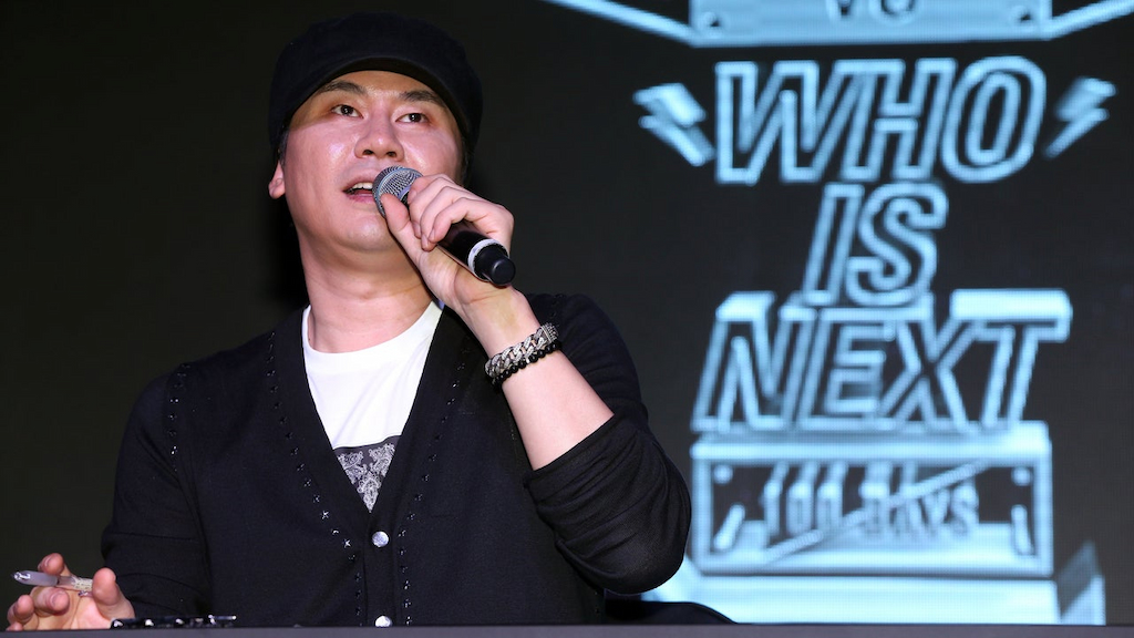 YG entertainment CEO Yang Hyun-suk attending tvN's new reality show "WIN" production announcement in Seoul. 