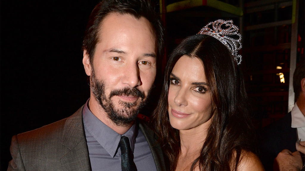 Keanu Reeves and Sandra Bullock attend Spike TV's "Guys Choice 2014" at Sony Pictures Studios on June 7, 2014 in Culver City, California.