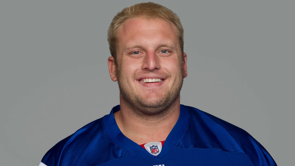 Mitch Petrus of NY Giants in 2011