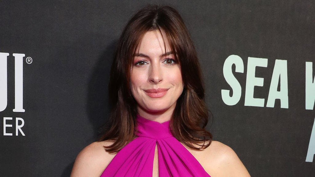 Anne Hathaway at FIJI Water At Sea Wall / A Life Opening Night On Broadway 